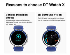 For OPPO Watch X High-End Business Watch Men 32Gb Memory Video Playback Smart Watch Sports Fitness Waterproof Bracelet 2025 New