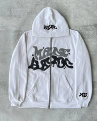American Zipper Hoodies for Women and Men Y2K Spring