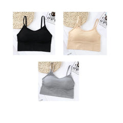 Sports Bra with removable cups Seamless Comfortable Wireless Bra For Women