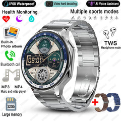 For OPPO Watch X High-End Business Watch Men 32Gb Memory Video Playback Smart Watch Sports Fitness Waterproof Bracelet 2025 New
