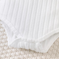 3PCS Newborn Baby Boy Clothes Set Long Sleeved Color Blocked Bodysuit+Gray Pants+Hat Autumn Clothing for Toddlers 1-18 Months