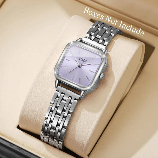 Fashion Square Women Watches Simple Ladies Quartz Wristwatch Reloj Mujer(Without Box)