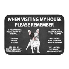 Please Remember Shih Tzu Dogs House Rules Entrance Doormat Decor Kitchen Welcome