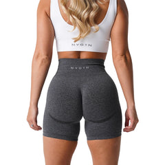 Seamless Shorts for Women Push Up Booty Workout Shorts Fitness Sports Short