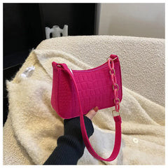 Chic Chain Handbag Versatile Crossbody Tote Trendy Chain Shoulder Bag Fashionable