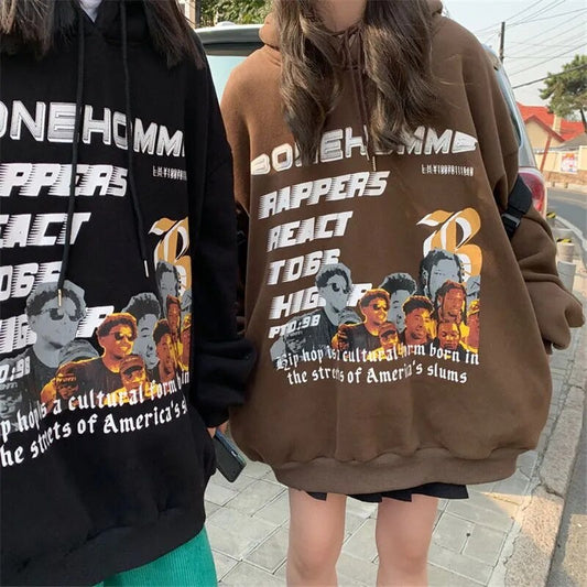 Vintage Clothing Characters Outer Banks Kpop Sweatshirts Zip Up Hoodie