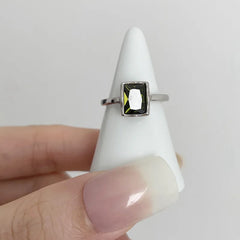 925 Sterling Silver Rings Party Jewelry Vintage Charm Double Layer