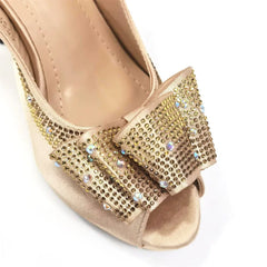 Matching Shoes and Bags: Peep Toe Square Heel Ladies Shoes Matching Bag Set