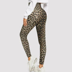 Leopard Print Leggings Women's High Waisted Yoga Pants Fitness Push Up Leggins