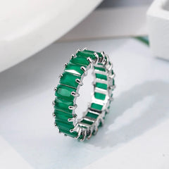 Cubic Zirconia Engagement Rings for Women Marquise Crystal Wedding Ring Party