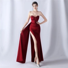 Homecoming Dresses: Women's Evening Dress with Beads Prom Party Maxi Dress