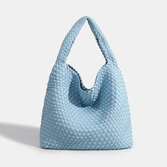 Designer Hand knitting bag PU Large women's Woven tote bag Mistress gift luxury bag