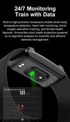 Smart Bracelet Sports Fitness Tracker Health Monitoring Step Count Heart Rate Sleep Tracking 1ATM Waterproof Smart Wristband