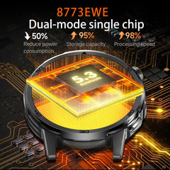 2026 New T-REX3 Outdoor Smart Watch 1.85inch AMOLED 1000mAh Large Battery 5ATM Waterproof Voice Call Sports Men Fitness Bracelet