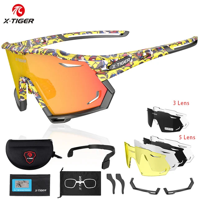 Sunglasses UV400 Protect Cycling Glasses Sports Polarized Men Bicycle