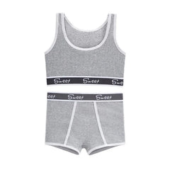 Women's Cotton Panties Bra Women's Comfortable Underwear Set Breathable