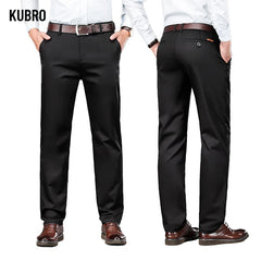 High Quality Men's Clothing Autumn Winter Office Business Casual Suit Trousers American