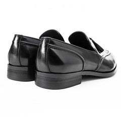 British Style Gentlemen Party Wedding Tassel Loafers Formal Shoes Genuine Leather