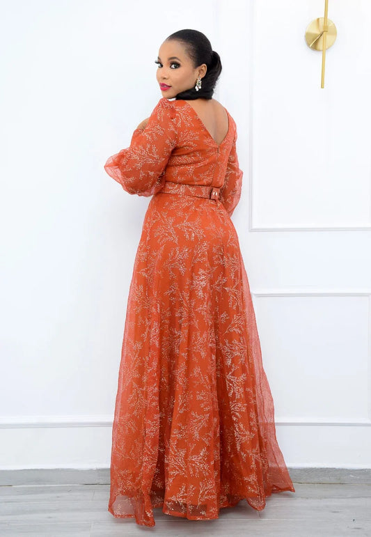 Elegant A Line Dress African Clothes For Women Dashiki African Dress O Neck