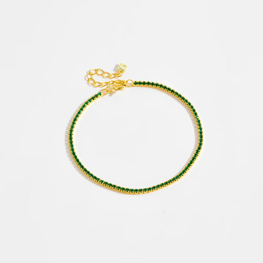 ANDYWEN 925 Sterling Silver Rainbow 1.5mm Tennis Chain Bracelet Luxury CZ Fine Jewelry Wedding Gift Soft Solid Jewelry Gift