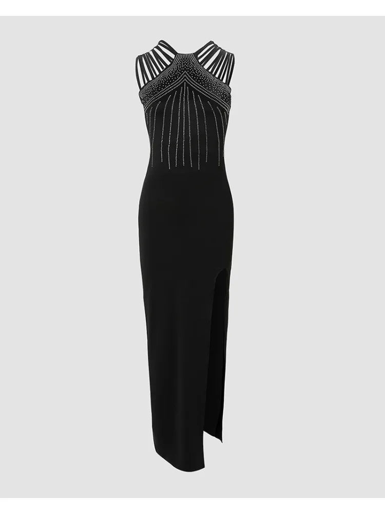 Formal attire Dresses: Evening Dresses for Women Slim Rhinestone French Dress