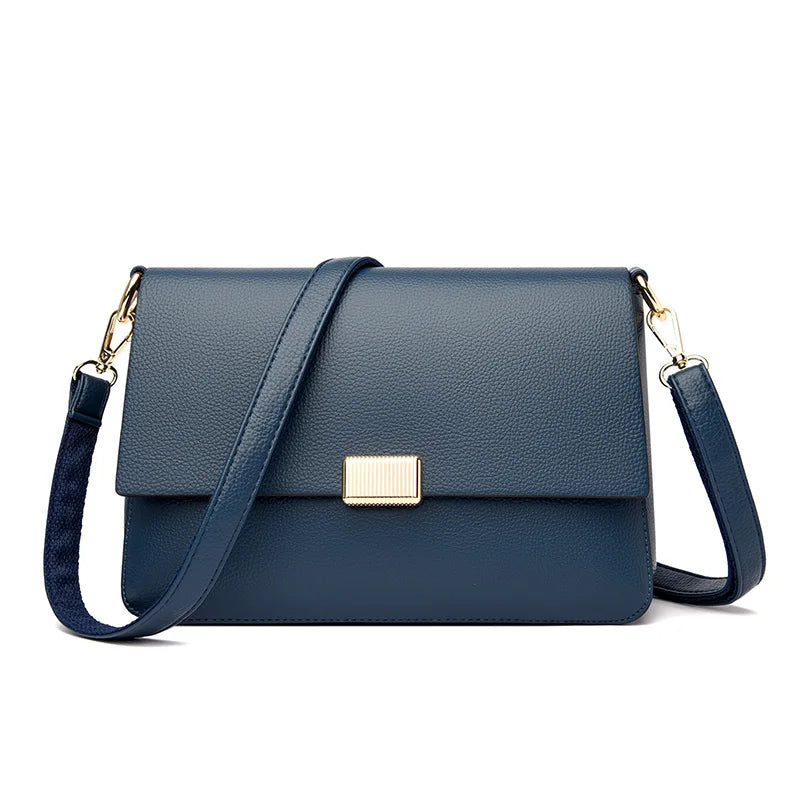Leather Girls Crossbody Women Shoulder Bags Big Size Capacity