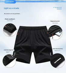 Sports Shorts Men Comfortable Elastic Waist Clothing Male