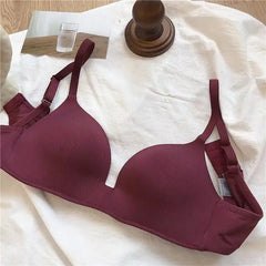 Ice Silk Women Bra Comfortable Wireless Gather Underwear For Women