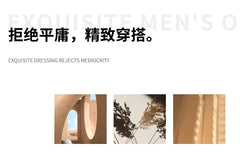 Pure Wool Sweater Men's Autumn Winter O-Neck Pullovers Business Casual