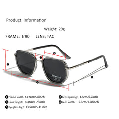 sunglasses men retro style metal square sunglasses for women double bridge