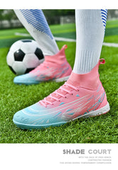 Men Sneakers Soccer Shoes Cleats Breathable Adult Kids TF/FG Football Boots