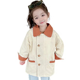Baby Kids Jackets for Girls Trench Coat Casual Outfits Autumn Spring Tops Children Clothes