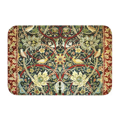 Custom William Morris Compton Floral Art Nouveau Pattern Doormat Bath Door Floor Mat