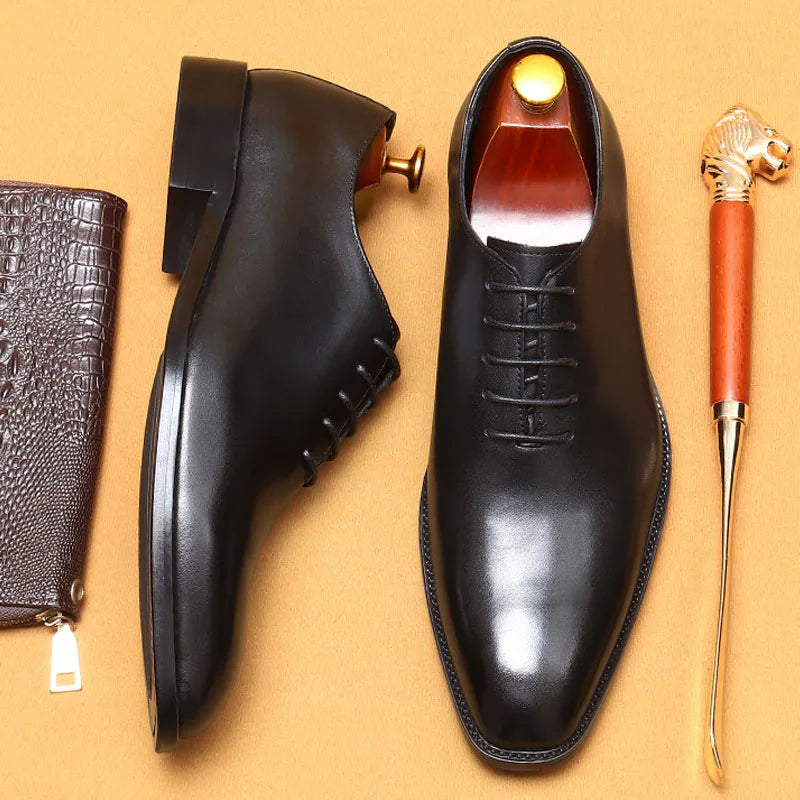 Luxury Brand Mens Oxford Formal Shoes Black Brown