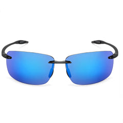 Sunglasses for Men: Orange Male Driving Rectangle Ultralight Frame Sunglasses