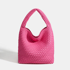 Designer Hand knitting bag PU Large women's Woven tote bag Mistress gift luxury bag