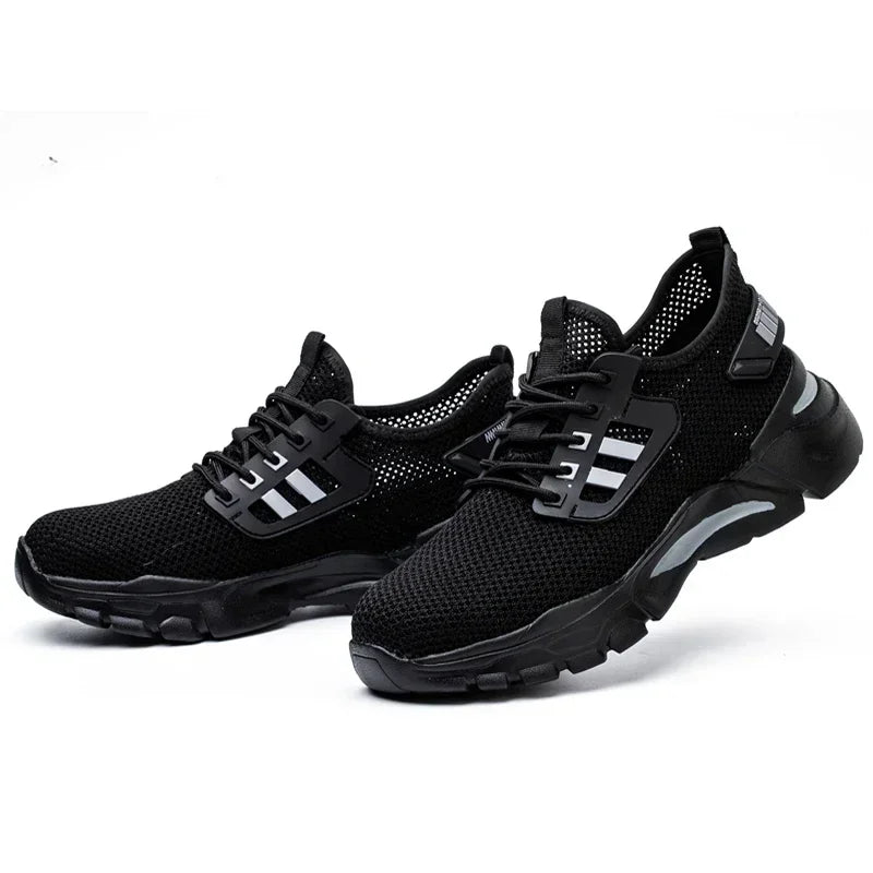 Safety Shoes Work Shoes Steel Toe Men Puncture-protective Work Boots Indestructible Safety Lightweight Sneakers Safety Shoes