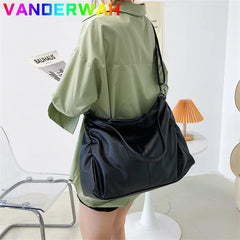 Large Black Shoulder crossbody Bags for Women Hobo Shopper Sac