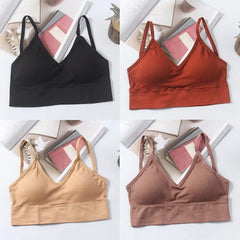 Women Seamless Bra Set, Beautiful Back Cotton Bra Comfortable Breathable