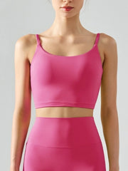 Track free sports bra with chest cushion, vest and suspender