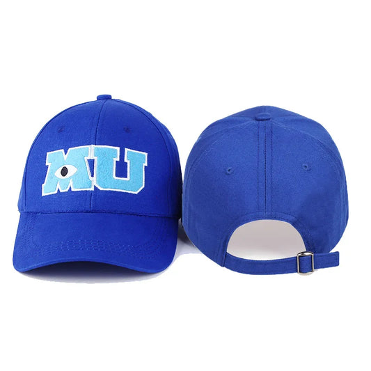 Comic Baseball Caps Men Women Cotton Monsters University MU Embroidery Big Eye Cap Unisex Sun Hats Snapback Trucker Hats Gorras