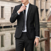 Fashion Business Men's Professional Dress Solid Color Trend Casual Gentleman