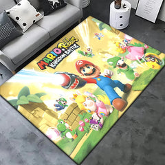 Super Mario Game HD Printed Carpet Rug for Living Room Bedroom Decoration Picnic