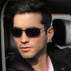 Sunglasses Mens/Women Driving Mirror Sun Glasses Metal Frame Goggles