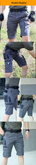 Men Cargo Shorts Quick Dry Tactical Short Pants Multi-Pocket Shorts Men's