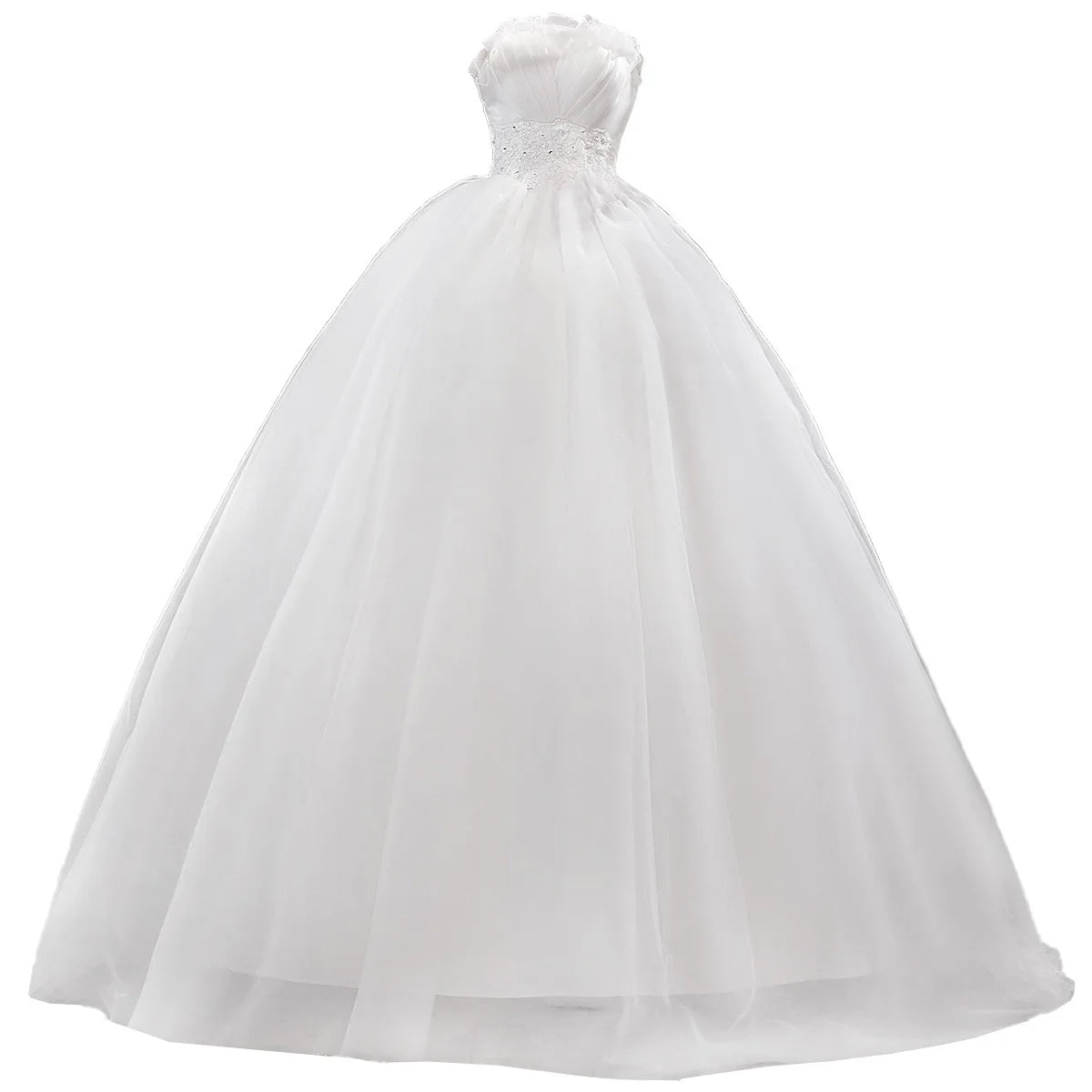 White Bridesmaid Dresses: Wedding Dress Plus Size Evening Dress Korean Style Tube