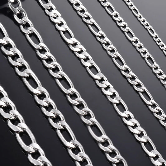 Wholesale 925 Sterling Silver Necklace 2-12mm Width 40-75cm Long Chain Lobster Clasp Men and Women Engagement Jewelry