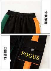 Boys Tracksuit Sets Children Patchwork Letter Sweatshirts+Pants 2Pcs Outfits Teenager Autumn Fashion Hooded Suits Spring Clothes