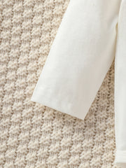 4Pcs Baby Boys Spring/Autumn Long Sleeve Cartoon Elephant Boysuit+ Stripe Trouser For Outfits Chlothing+Hat+Bib+Gloves