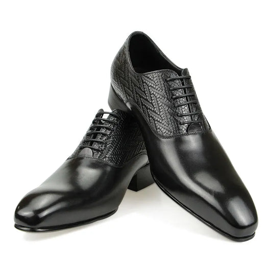 Luxury Brand Men Shoes High Grade Genuine Leahter Elegant Formal